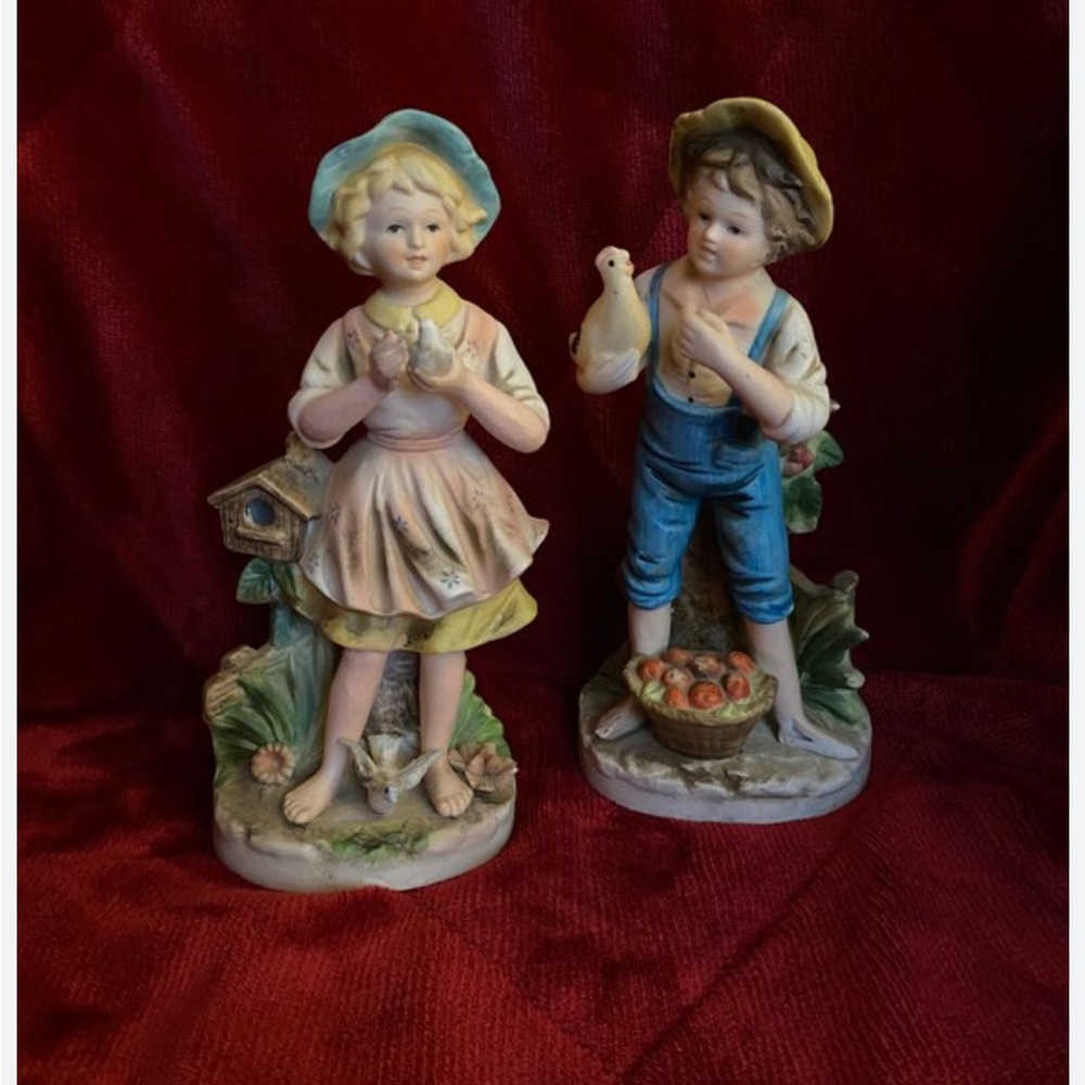 Little Boy And Girl Figurines